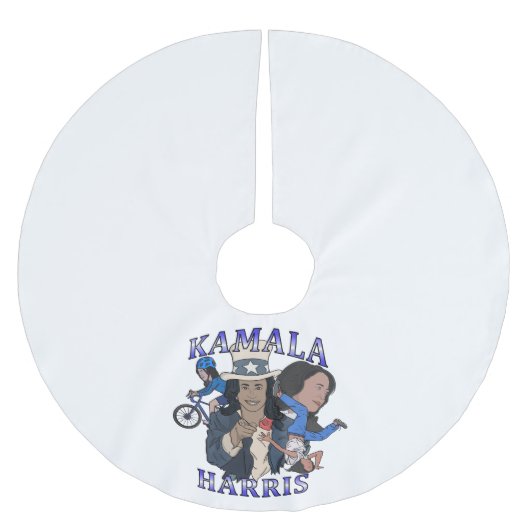 Jupon De Sapin En Polyester Brossé Kamala Harris Bootleg Rap (Devant)