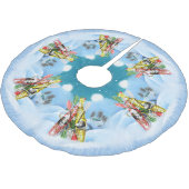 Jupon De Sapin En Polyester Brossé Kayak Arbre de Noël Amateurs de nature (Angle)