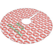 Jupon De Sapin En Polyester Brossé Kissing Red lips (Angle)