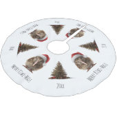 Jupon De Sapin En Polyester Brossé Kiwi de Noël cosy (Angle)