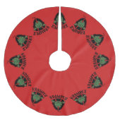 Jupon De Sapin En Polyester Brossé Krampus Face Naughty Noël Stocking (Devant)