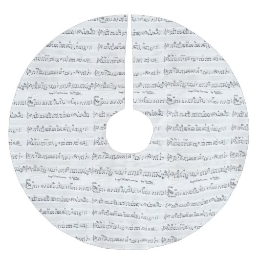 Jupon De Sapin En Polyester Brossé Kriste Hubler's Sheet Music (Devant)