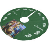 JUPON DE SAPIN EN POLYESTER BROSSÉ LA NATIVITÉ #16 (Angle)