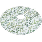 Jupon De Sapin En Polyester Brossé La verdure d'hiver | Vacances (Angle)