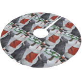 Jupon De Sapin En Polyester Brossé Labrador Retriever Christmas (Angle)