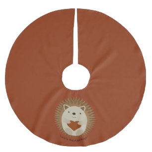 Jupon De Sapin En Polyester Brossé Laisse Hedgehug Hegehog