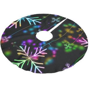 Jupon De Sapin En Polyester Brossé L'atmosphère de Noël festive et animée de Slippery