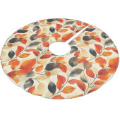 Jupon De Sapin En Polyester Brossé L'automne laisse l'élégance Motif sans faille (Angle)