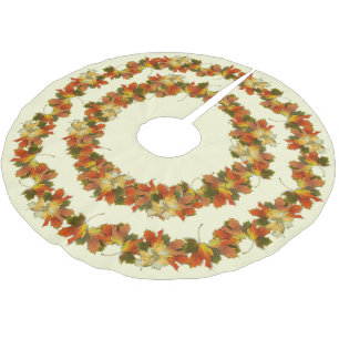 Jupon De Sapin En Polyester Brossé L'automne part Thanksgiving