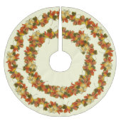 Jupon De Sapin En Polyester Brossé L'automne part Thanksgiving (Devant)