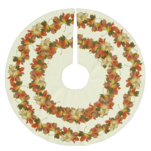 Jupon De Sapin En Polyester Brossé L'automne part Thanksgiving (Devant)