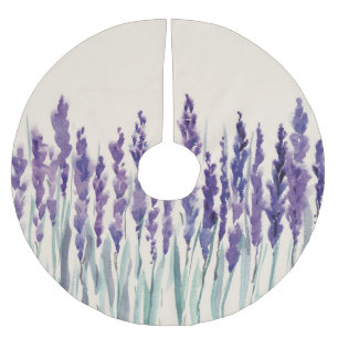 Jupon De Sapin En Polyester Brossé Lavande Française : Illustration aquarelle