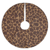 Jupon De Sapin En Polyester Brossé Le motif d'impression de peau de girafe (Devant)