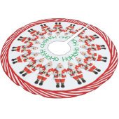 Jupon De Sapin En Polyester Brossé Le Père Noël HoHoHo (Angle)