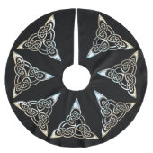 Jupon De Sapin En Polyester Brossé Le triangle noir d'argent Spirales Céleste Concept (Devant)