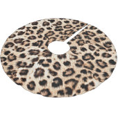 Jupon De Sapin En Polyester Brossé Leopard Design Motif : Wild Elegance. (Angle)