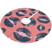 Jupon De Sapin En Polyester Brossé Leopard Kiss : Lipstick (Angle)