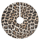 Jupon De Sapin En Polyester Brossé Léopard noir Brown crémeux (Devant)