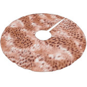 Jupon De Sapin En Polyester Brossé Léopard rose rose (Angle)