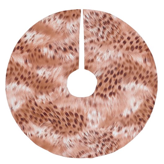 Jupon De Sapin En Polyester Brossé Léopard rose rose (Devant)