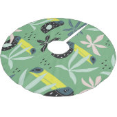 Jupon De Sapin En Polyester Brossé Les animaux de la jungle, les éléments tropicaux, (Angle)