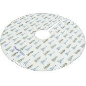 Jupon De Sapin En Polyester Brossé Les arbres de Noël scandinaves gribouillent (Angle)