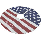 Jupon De Sapin En Polyester Brossé Les Etats-Unis drapeau américain coutume (Angle)
