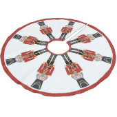 Jupon De Sapin En Polyester Brossé Les noix rouges  (Angle)