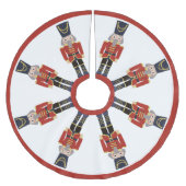 Jupon De Sapin En Polyester Brossé Les noix rouges (Devant)