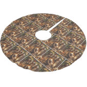 Jupon De Sapin En Polyester Brossé Les Nounours de Noël inondés (Angle)