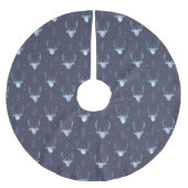 Jupon De Sapin En Polyester Brossé Les Patters de Christmas Blue ID861 (Devant)