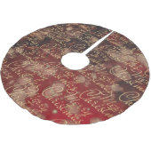 Jupon De Sapin En Polyester Brossé Les rouges de Noël (Angle)