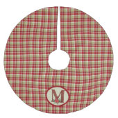 Jupon De Sapin En Polyester Brossé Lettre en bois de Noël M (Devant)