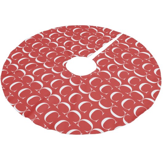 Jupon De Sapin En Polyester Brossé Lettre initiale C (Angle)