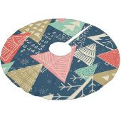 Jupon De Sapin En Polyester Brossé L'Illustration Festive Des Arbres De Noël. (Angle)