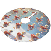 Jupon De Sapin En Polyester Brossé Little Duck Christmas Tree Skirt (Angle)