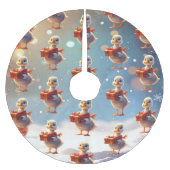 Jupon De Sapin En Polyester Brossé Little Duck Christmas Tree Skirt (Devant)