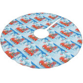 Jupon De Sapin En Polyester Brossé Livraison de Noël de chien Havanais Camion neige (Angle)