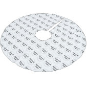 Jupon De Sapin En Polyester Brossé Logo de l'entreprise Motif en toute transparence s (Angle)