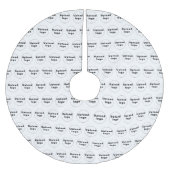 Jupon De Sapin En Polyester Brossé Logo de l'entreprise Motif en toute transparence s (Devant)