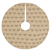 Jupon De Sapin En Polyester Brossé Logo de l'entreprise Motif sans couture sur Brown (Devant)