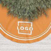 Jupon De Sapin En Polyester Brossé Logo d'entreprise personnalisé Noël Élégant Entrep