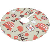 Jupon De Sapin En Polyester Brossé London Childish : Conception Motif amusante (Angle)