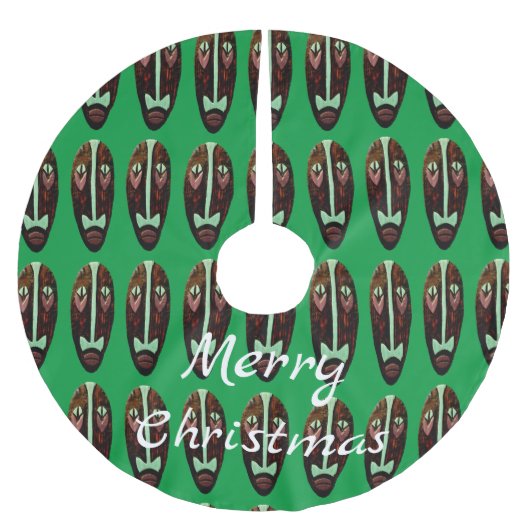 Jupon De Sapin En Polyester Brossé Long Tonnerre de Masque Tiki (Devant)