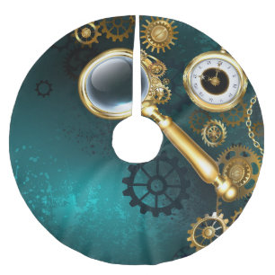 Jupon De Sapin En Polyester Brossé Loupe en style Steampunk