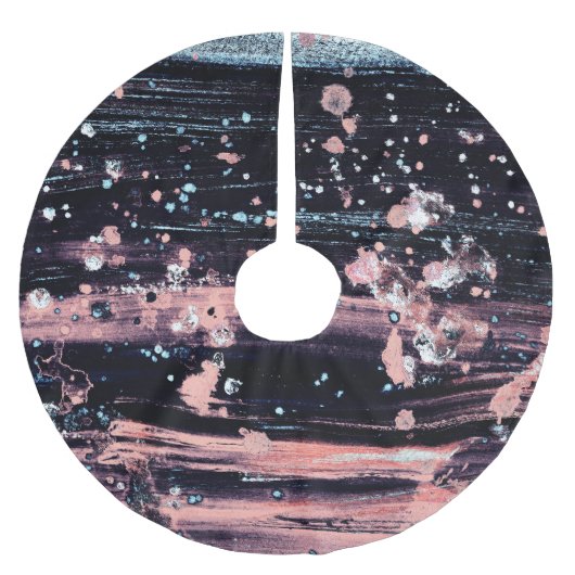 Jupon De Sapin En Polyester Brossé Lumière glamour gris foncé rose (Devant)