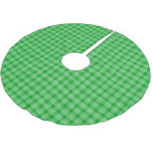 Jupon De Sapin En Polyester Brossé Lumineux vert Plat (Angle)