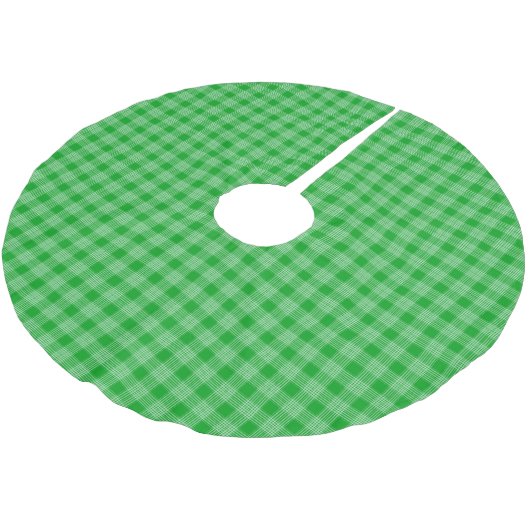 Jupon De Sapin En Polyester Brossé Lumineux vert Plat (Angle)