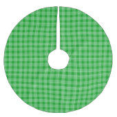 Jupon De Sapin En Polyester Brossé Lumineux vert Plat (Devant)