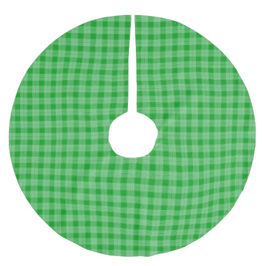 Jupon De Sapin En Polyester Brossé Lumineux vert Plat (Devant)